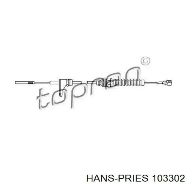 103302 Hans Pries (Topran) Трос акселератора
