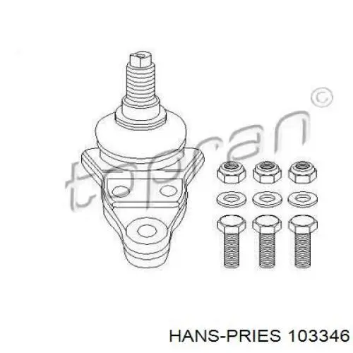 Нижняя шаровая опора 103346 Hans Pries (Topran)