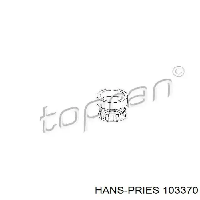 Подшипник ступицы задней наружный 103370 Hans Pries (Topran)