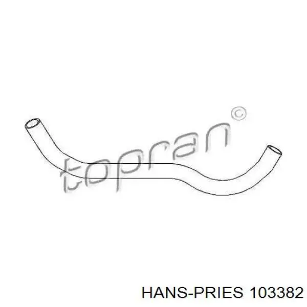 Шланг радиатора охлаждения Hans Pries (Topran) 103382 цена, от 6.06 USD
