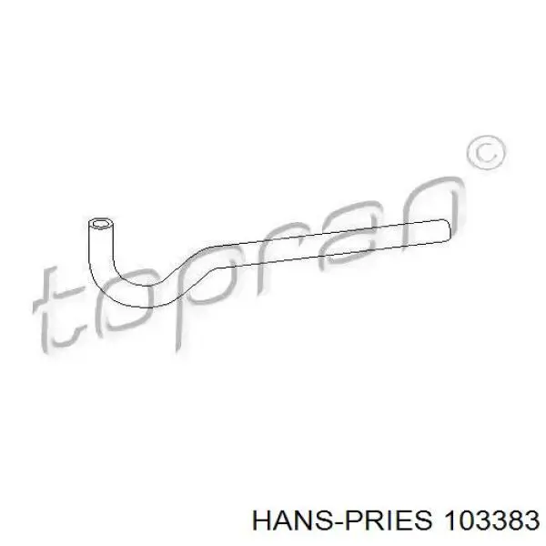 103383 Hans Pries (Topran) шланг расширительного бачка нижний