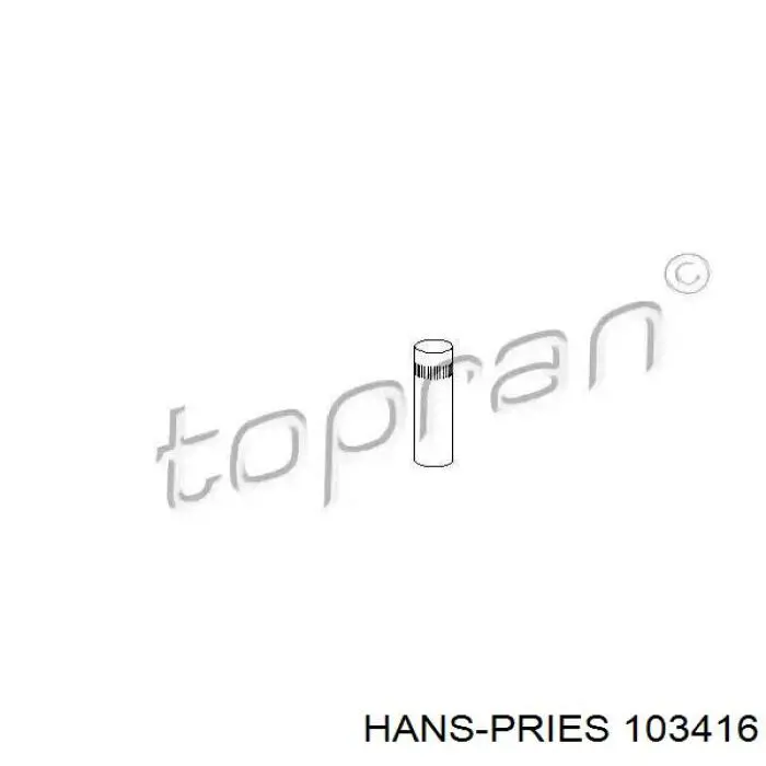 103416 Hans Pries (Topran) палец (шплинт дверной петли)