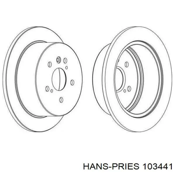 Амортизатор задней двери Hans Pries (Topran) 103441 цена, от 8.28 USD