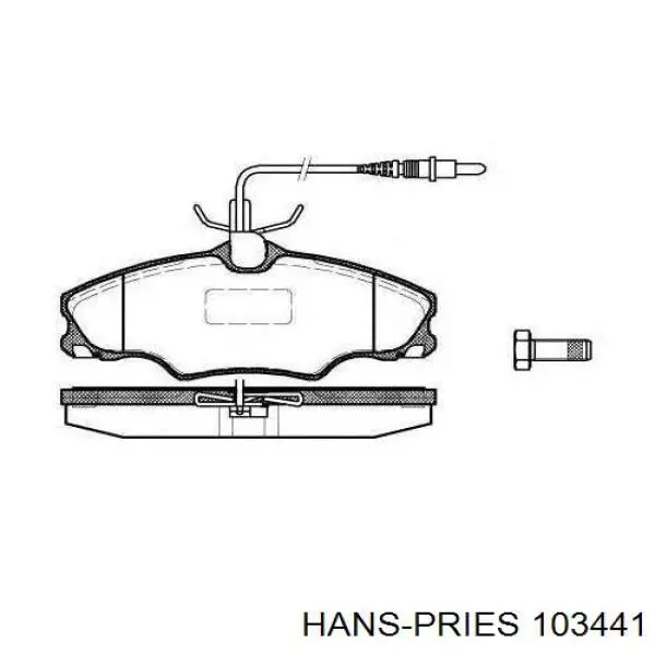 Купить 103441 Hans Pries (Topran) Амортизатор двери багажника