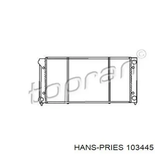 Радиатор 103445 Hans Pries (Topran)