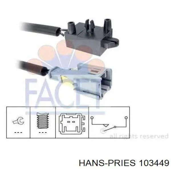 Шланг радиатора, нижний Hans Pries (Topran) 103449 цена, от 6.55 USD