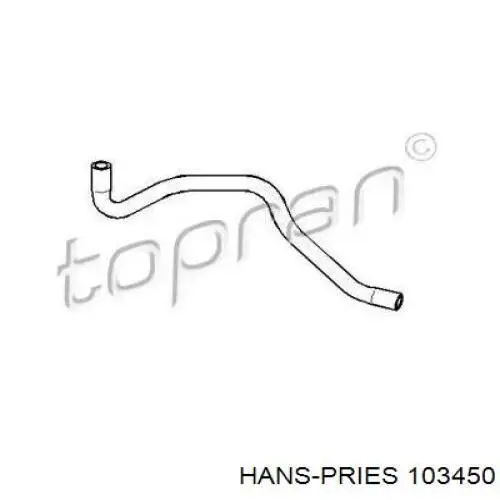 Шланг расширительного бачка нижний Hans Pries (Topran) 103450 цена, от 3.74 USD