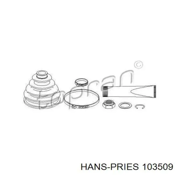 Пыльник ШРУСа наружный 103509 Hans Pries (Topran)