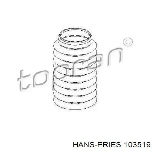 Пыльник амортизатора заднего 103519 Hans Pries (Topran)