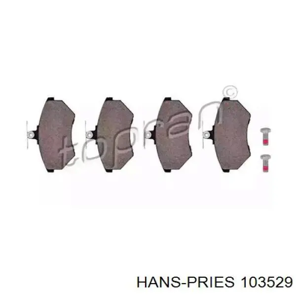 Передние тормозные колодки 103529 Hans Pries (Topran)