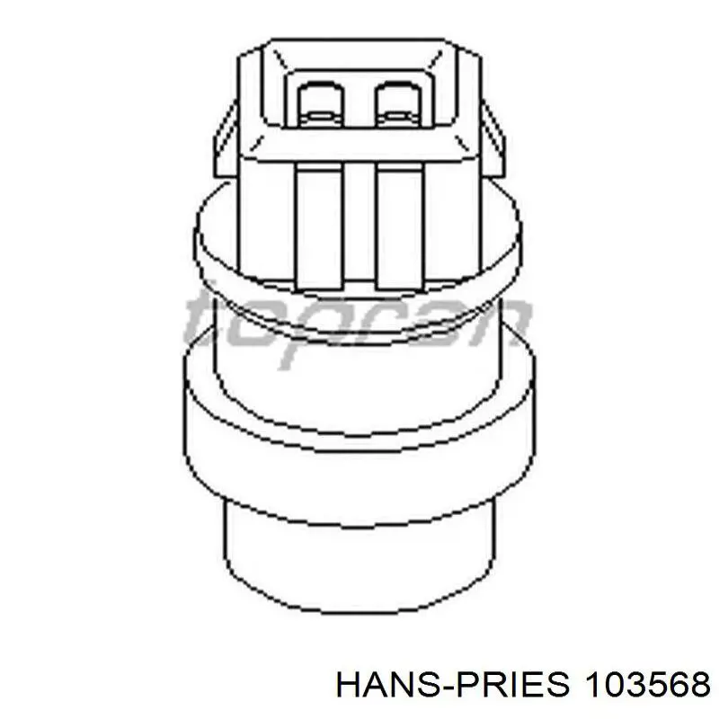 Датчик указателя температуры охлаждающей жидкости Hans Pries (Topran) 103568 цена, от 3.42 USD