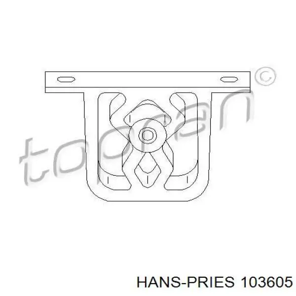 Втулка штока амортизатора переднего Hans Pries (Topran) 103605 цена, от 1.41 USD