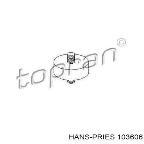 Кронштейн радиатора нижний 103606 Hans Pries (Topran)