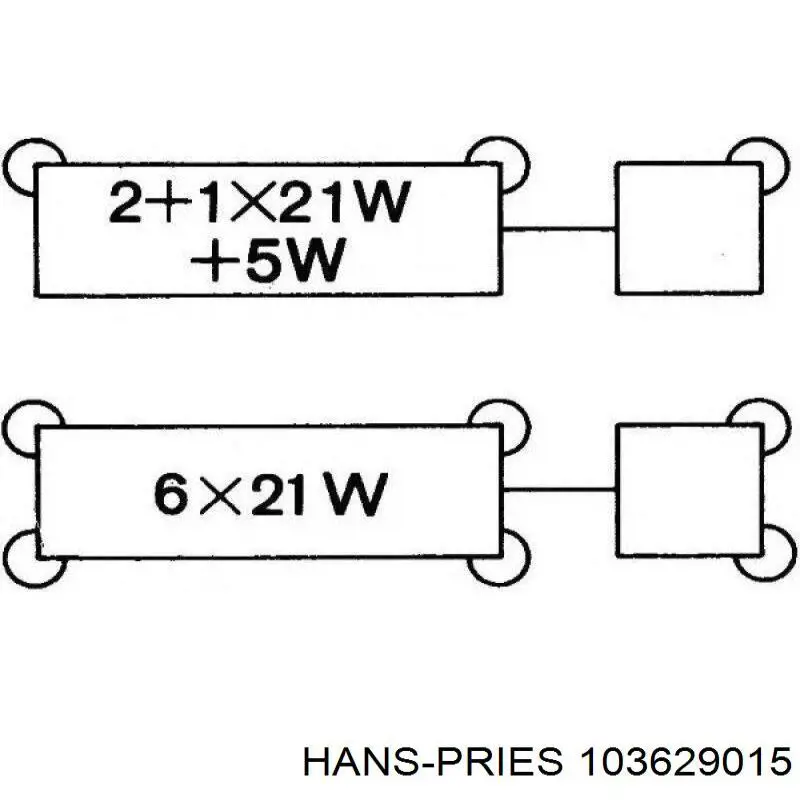 Реле поворотов 103629015 Hans Pries (Topran)