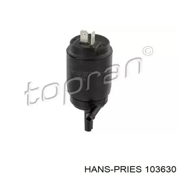 103630 Hans Pries (Topran) bomba de motor de fluido para lavador de vidro dianteiro