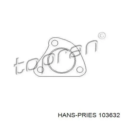 Прокладка глушителя 103632 Hans Pries (Topran)