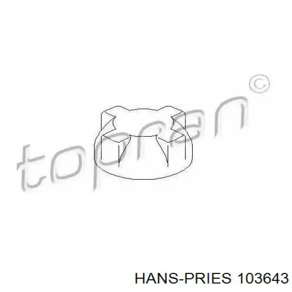 Крышка расширительного бачка 103643 Hans Pries (Topran)