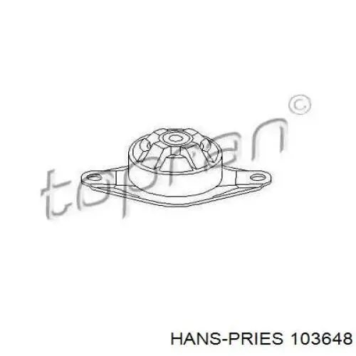 Левая/правая опора двигателя 103648 Hans Pries (Topran)