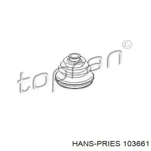 103661 Hans Pries (Topran) пыльник шруса передней полуоси наружный