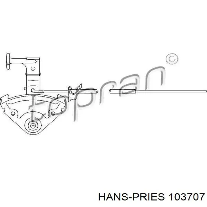 Трос открывания капота Hans Pries (Topran) 103707 цена, от 6.87 USD