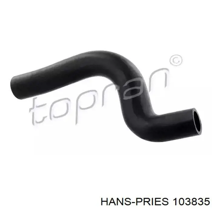 103835 Hans Pries (Topran) шланг (патрубок радиатора охлаждения верхний)
