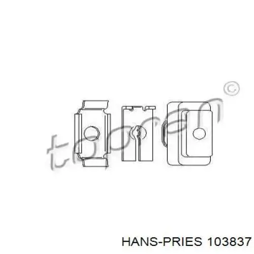 Трос сцепления Hans Pries (Topran) 103837 цена, от 3.39 USD
