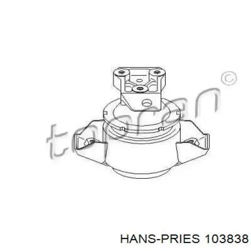 103838 Hans Pries (Topran) подушка (опора двигателя задняя)