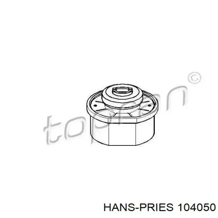 Левая/правая опора двигателя 104050 Hans Pries (Topran)