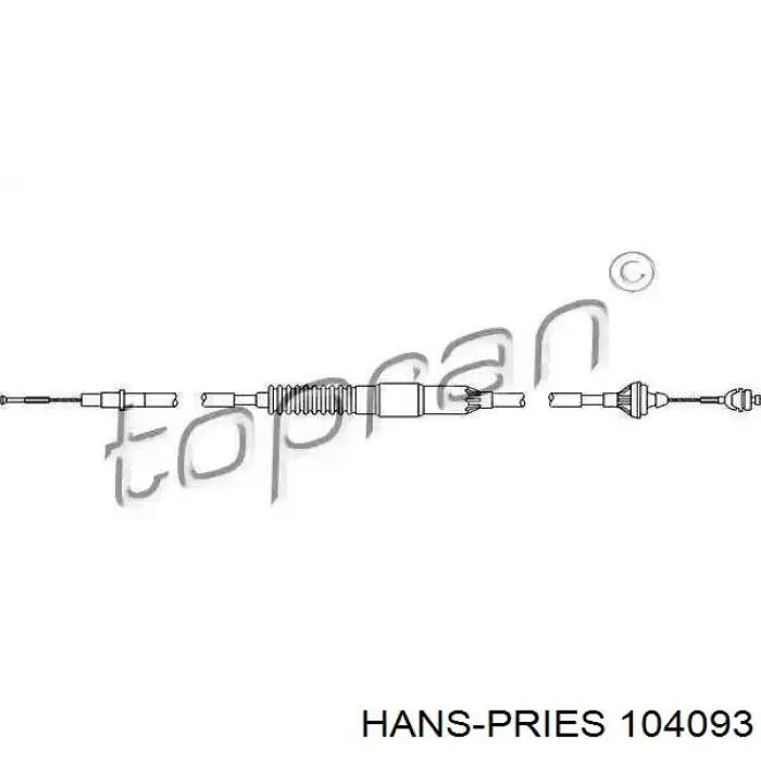 104093 Hans Pries (Topran) трос сцепления