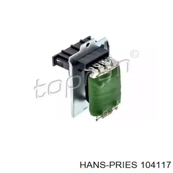 104117 Hans Pries (Topran) резистор (сопротивление вентилятора печки (отопителя салона))