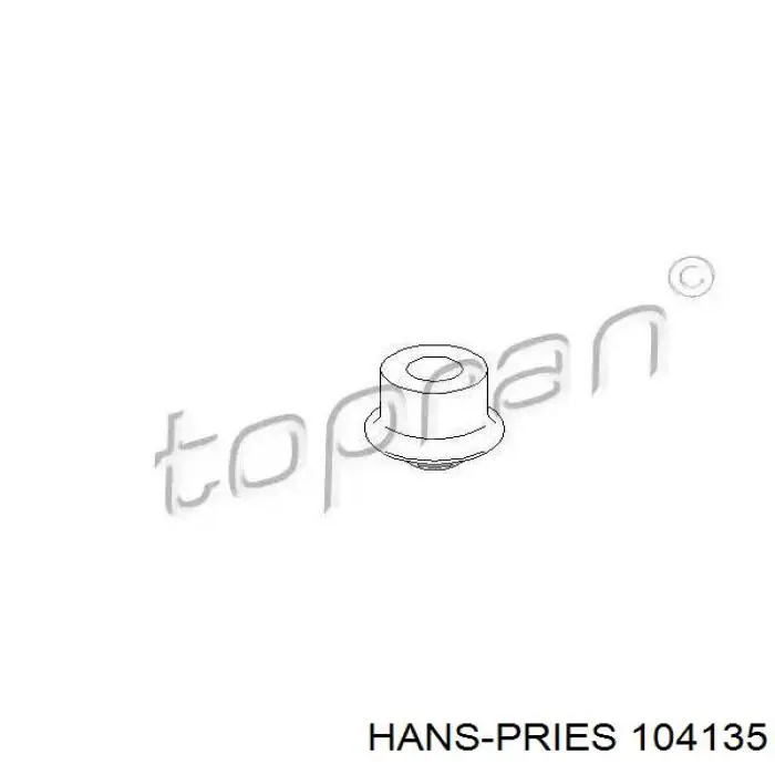 104135 Hans Pries (Topran) подушка (опора двигателя передняя)