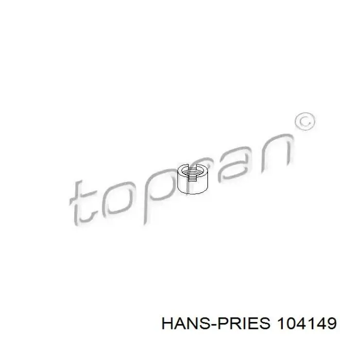 104149 Hans Pries (Topran) bucha da haste de amortecedor dianteiro