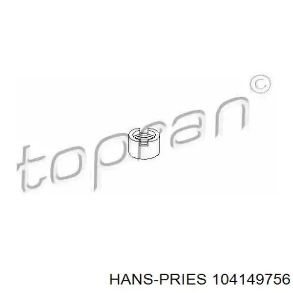 104149756 Hans Pries (Topran) втулка штока амортизатора переднего