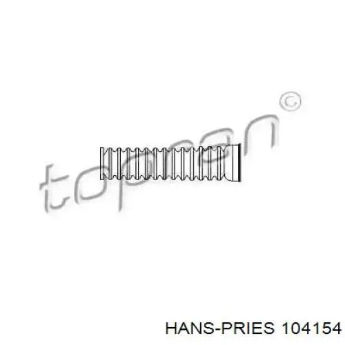 Пильник рульового механізму/рейки 104154 Hans Pries (Topran)