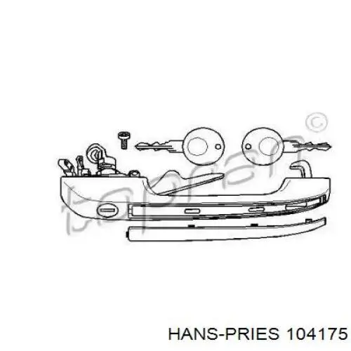 104175 Hans Pries (Topran) Ручка передней двери наружная, правая