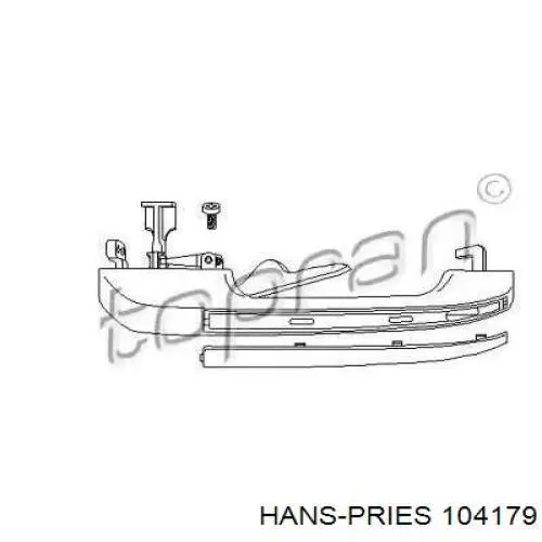 104179 Hans Pries (Topran) maçaneta externa direita da porta traseira