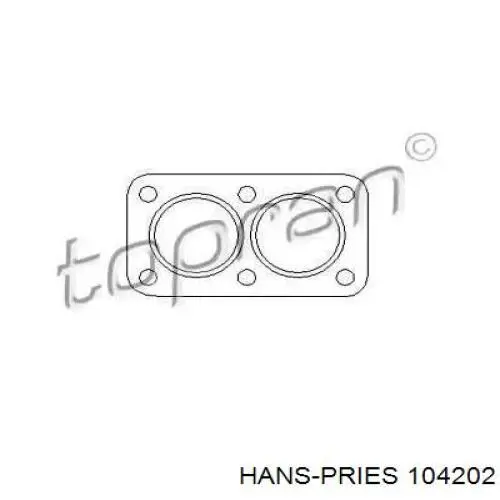 Прокладка глушителя 104202 Hans Pries (Topran)