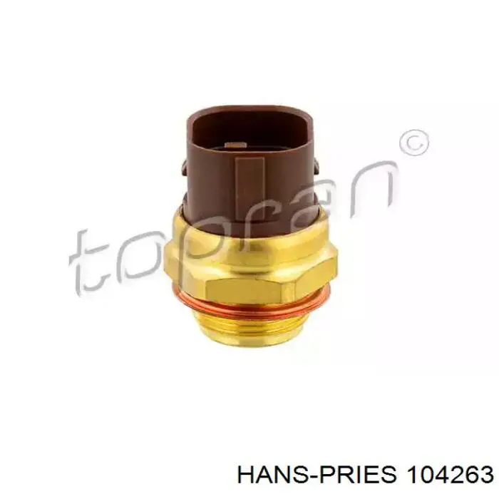 104263 Hans Pries (Topran) датчик температуры охлаждающей жидкости (включения вентилятора радиатора)