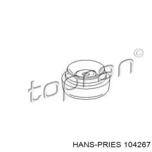 Опора амортизатора переднего 104267 Hans Pries (Topran)