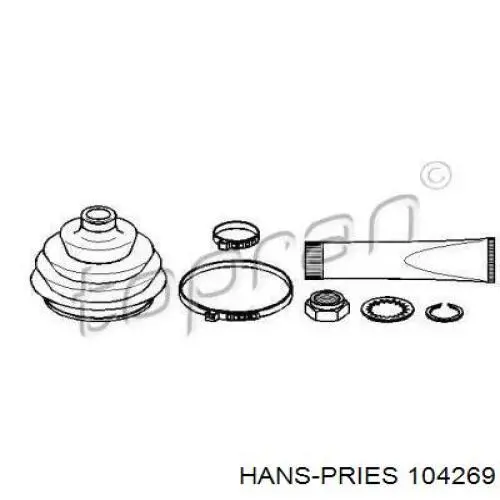 Пыльник ШРУСа наружный 104269 Hans Pries (Topran)