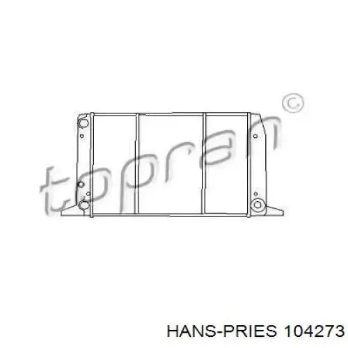 Радиатор 104273 Hans Pries (Topran)