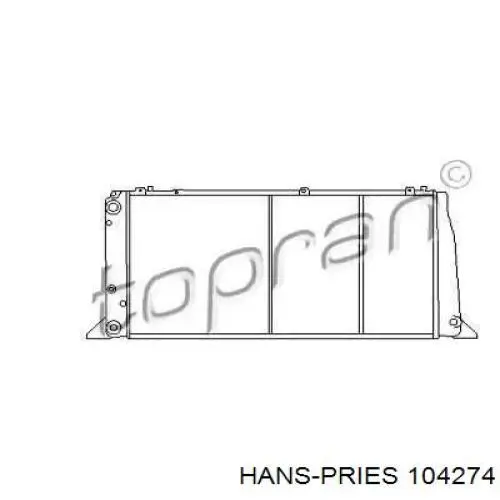 Радиатор 104274 Hans Pries (Topran)