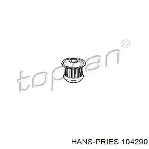 104290 Hans Pries (Topran) сайлентблок (подушка передней балки (подрамника))