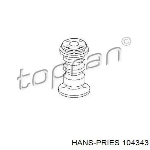 Буфер (отбойник) амортизатора заднего 104343 Hans Pries (Topran)