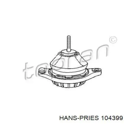 Правая подушка двигателя 104399 Hans Pries (Topran)