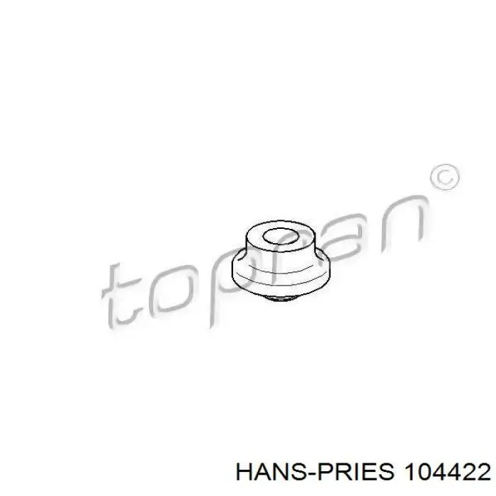 104422 Hans Pries (Topran) подушка (опора двигателя передняя)