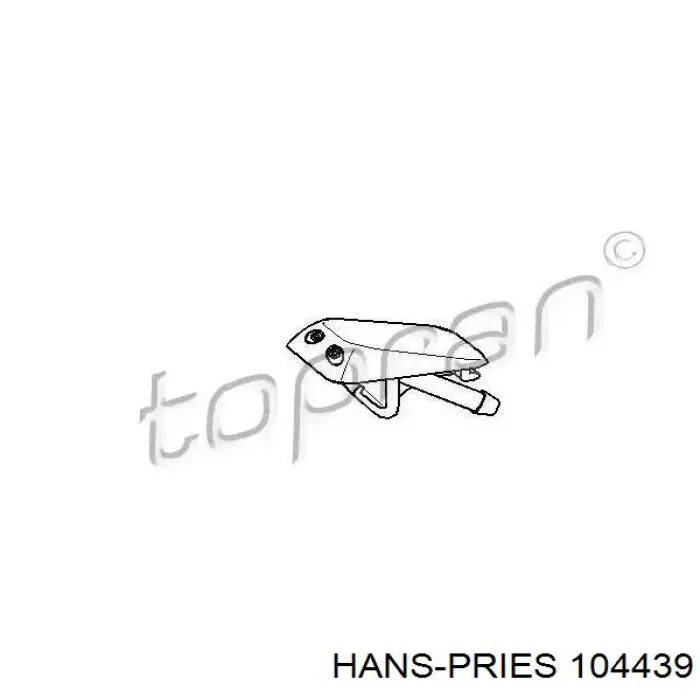 104439 Hans Pries (Topran) форсунка омывателя лобового стекла