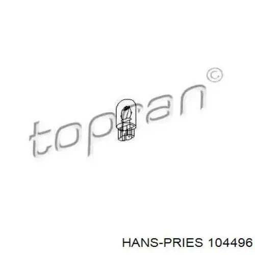 Лампочка плафона освещения салона/кабины 104496 Hans Pries (Topran)