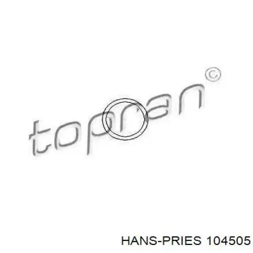 104505 Hans Pries (Topran) прокладка фланца (тройника системы охлаждения)
