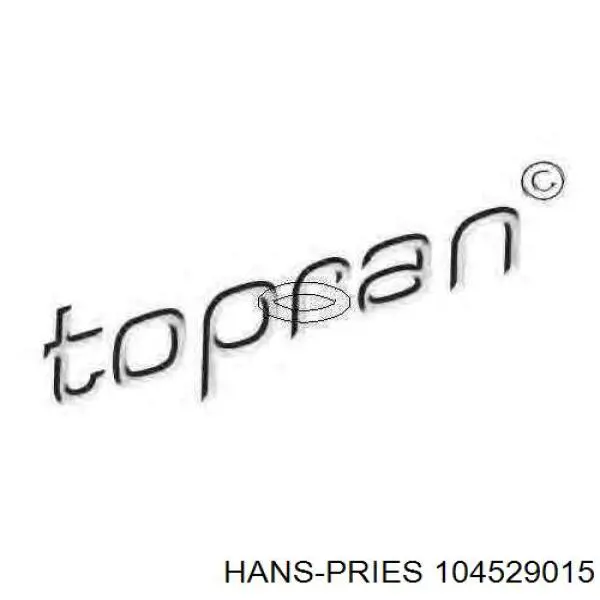 Прокладка фланца (тройника) системы охлаждения Hans Pries (Topran) 104529015